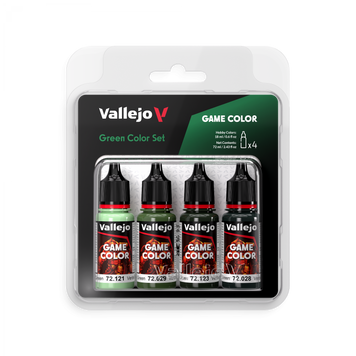 Набір акрилових фарб Game Color Зелені відтінки (Green Color Set) 4 шт VAL 72384 VAL 72384 фото