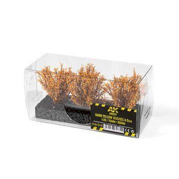 DARK YELLOW BUSHES 4-6CM / Темно-жовті кущі (3шт) AK8217 фото