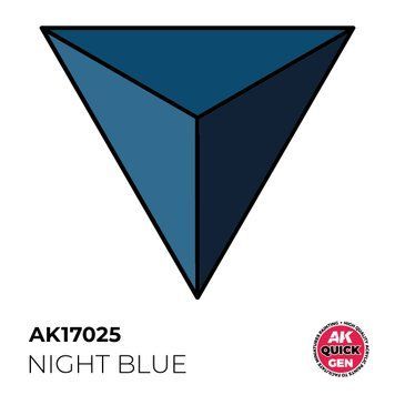 Акрилова фарба NIGHT BLUE / Нічний синій QUICK GEN COLOR AK-interactive AK 17025 AK17025 фото