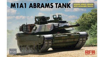 Збірна модель 1/35 український танк Абрамс M1A1 оновлена версія з робочими траками RM-5120 фото