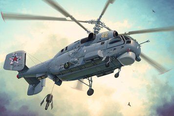 Збірна модель військового гелікоптера Ka-27 Helix HB81739 фото