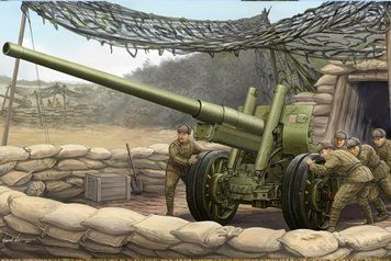 Збірна модель радянської 122-мм буксованої гармати типу А-19 1931/1937 (з колесами M1931) TR02316 фото