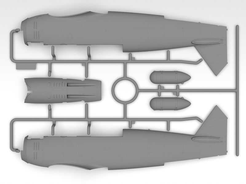 Збірна модель ICM 1/32 Hs 123A-1, німецький штурмовик 2 СВ (32014) ICM32014 фото