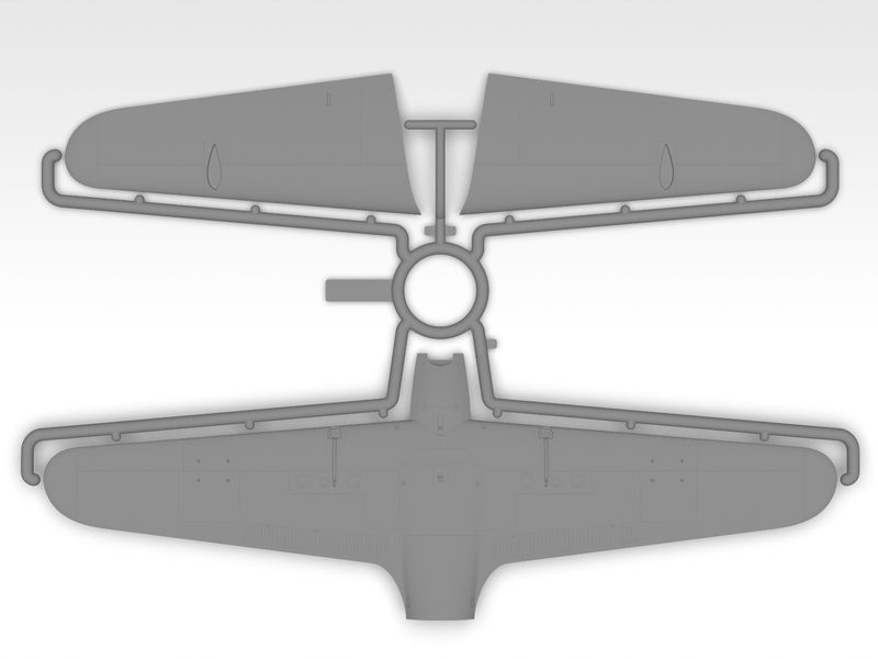 Збірна модель ICM 1/32 Hs 123A-1, німецький штурмовик 2 СВ (32014) ICM32014 фото